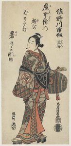 Sanokawa Ichimatsu, 1756 (barevný dřevořez)
